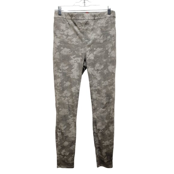 New Spanx Jean-ish Ankle Leggings Stone Wash Camo Pull On Stretch Medium Pants - Picture 2 of 11